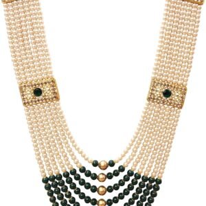 Pearl Necklace Jewellery for Groom Seven Line Dulha Moti Mala Haar for Men.