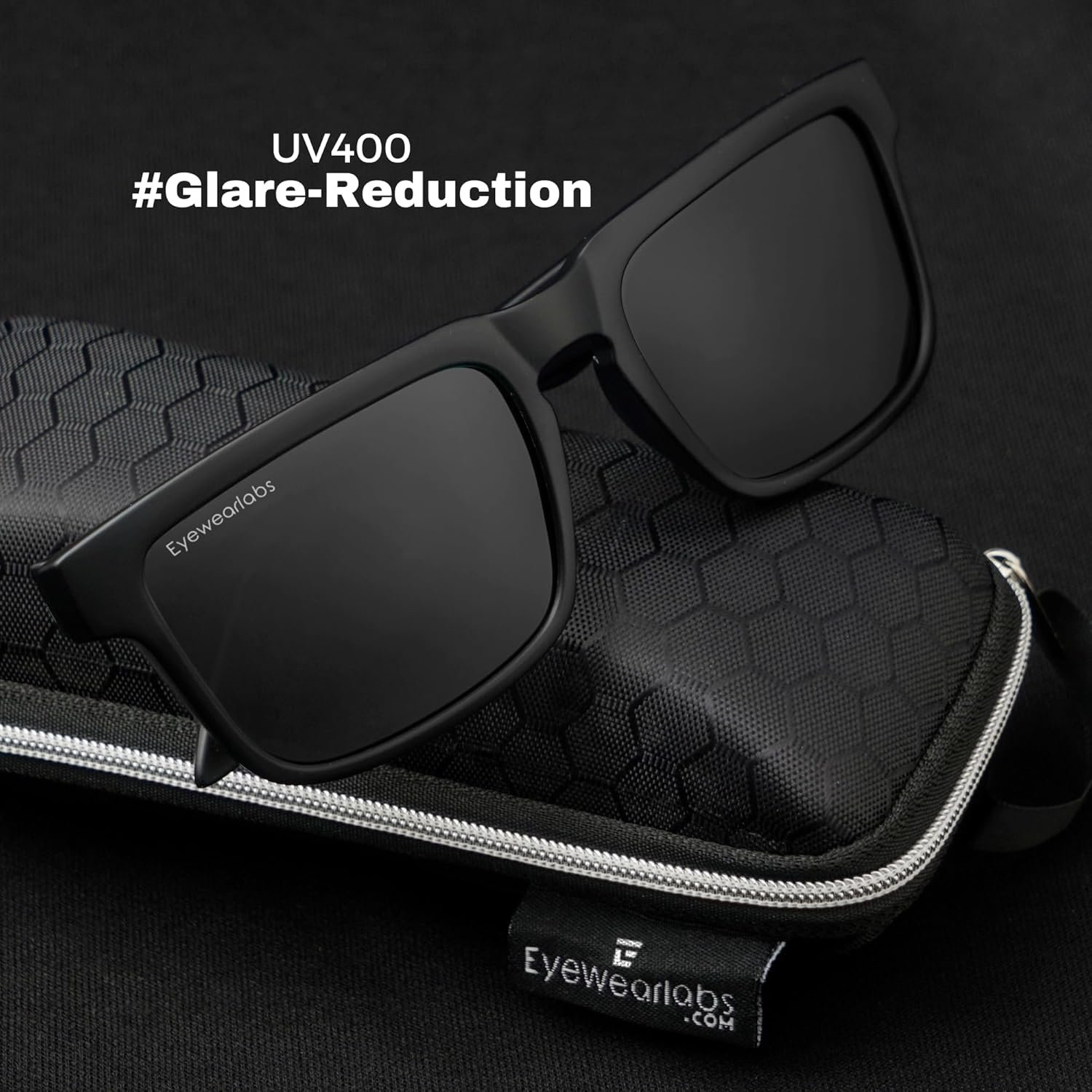 Eyewearlabs OKNO | Polarized Full Rim Rectangular Branded Stylish Sunglasses For Men & Women | 100% UV Protection Shades | Cricket Sports Cycling Driving | Medium | Outlaws - Image 3