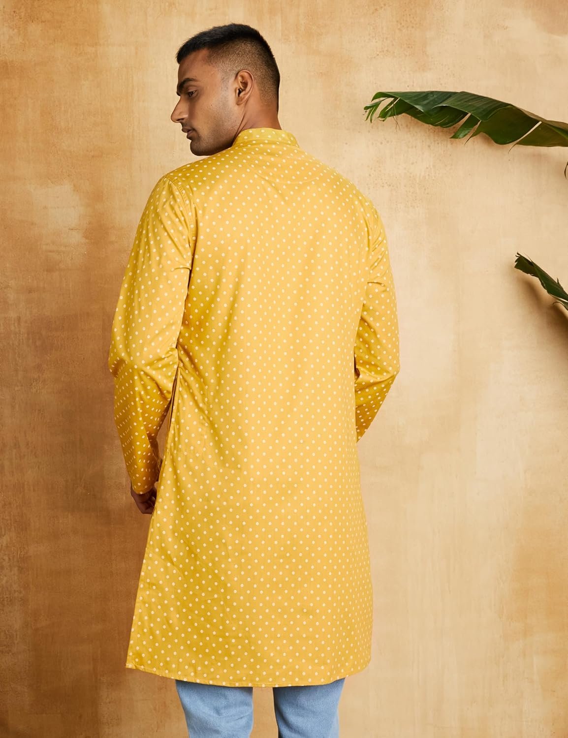 Amazon Brand - Symbol Men Cotton Printed Long Kurta (Regular Fit) - Image 2
