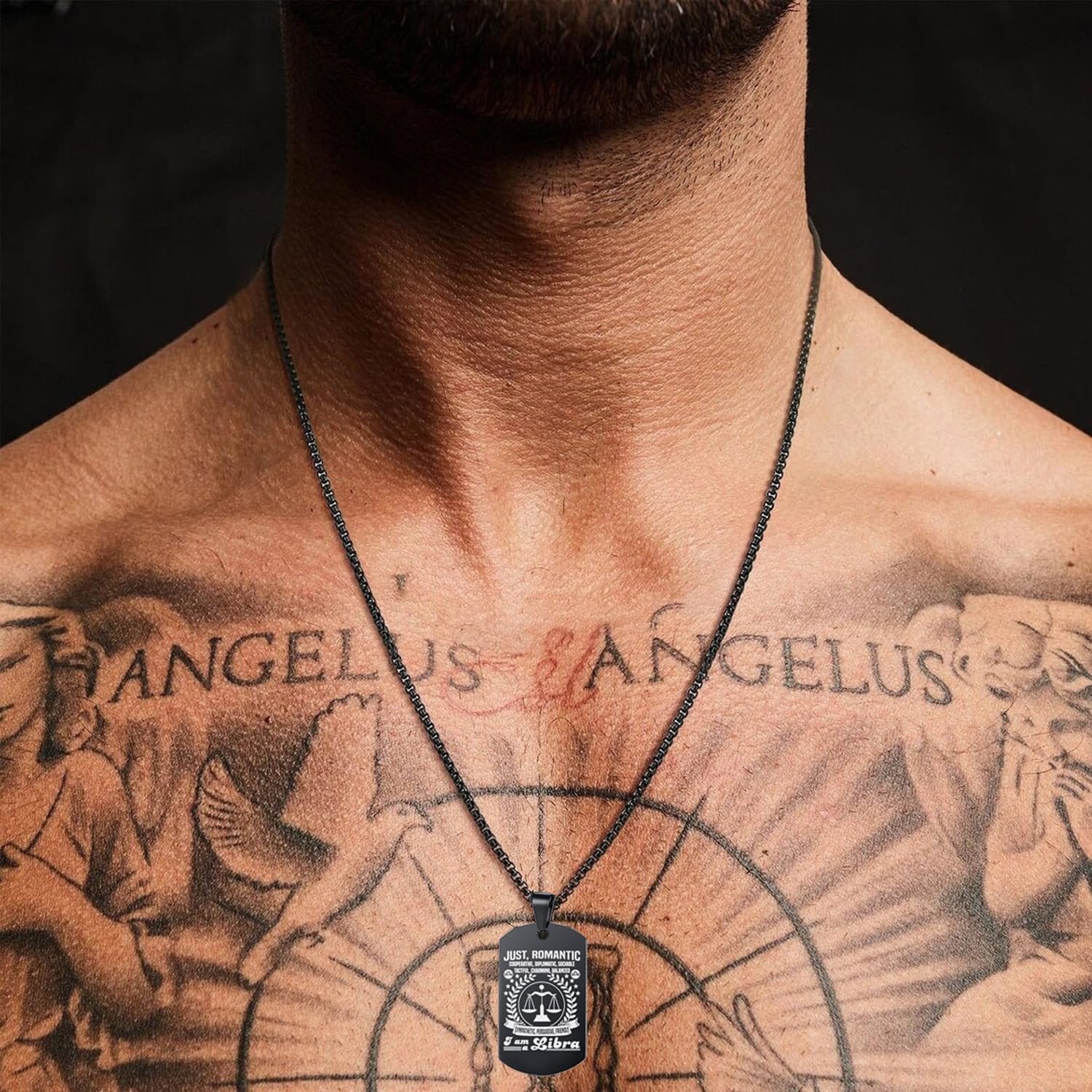 Young & Forever Gift Men's Stainless Steel Cross Pendant Lord's Prayer Gold Silver Black Stainless Steel Necklace Bible Verse for Men or Women - Image 2