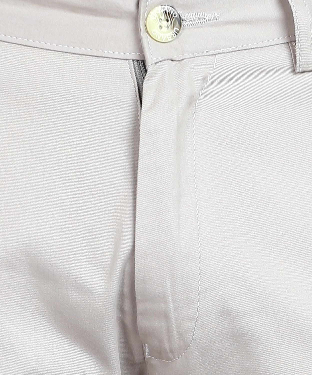 Urbano Fashion Men's Cotton Light Weight Non-Stretch Slim Fit Casual Trousers - Image 8