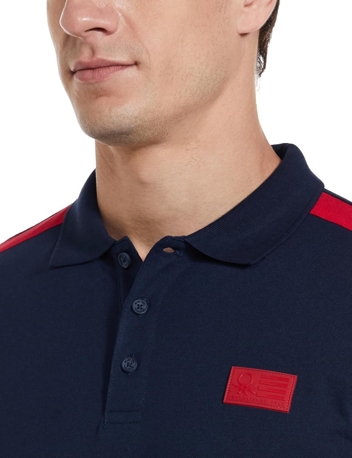 United Colors of Benetton Men's Regular Fit Polo Shirt - Image 3